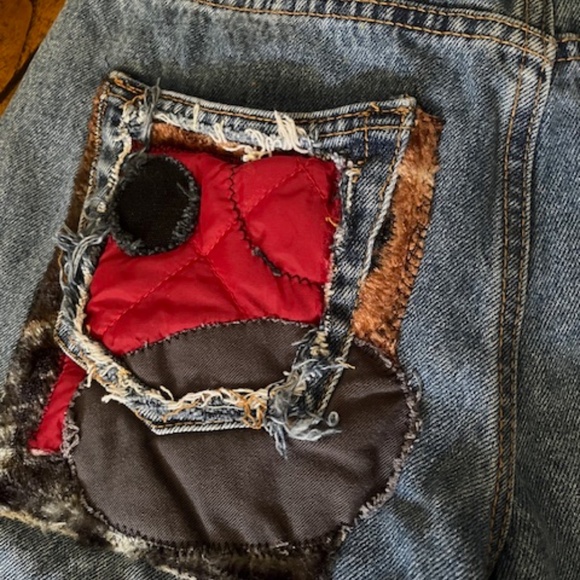 Women's Future Collective - Appliqued Patchwork Jeans - Size 0 - Picture 7 of 16